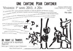 Vendredi 1er mars: Une cantine pour cantiner